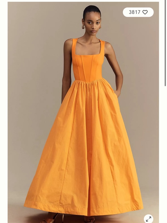 Anthropologie Dresses & Skirts - Anthropologie Vibrant Orange Maxi Dress